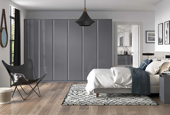 Image showing the 5G Modern Galaxy Bedroom in Gloss Dust Grey